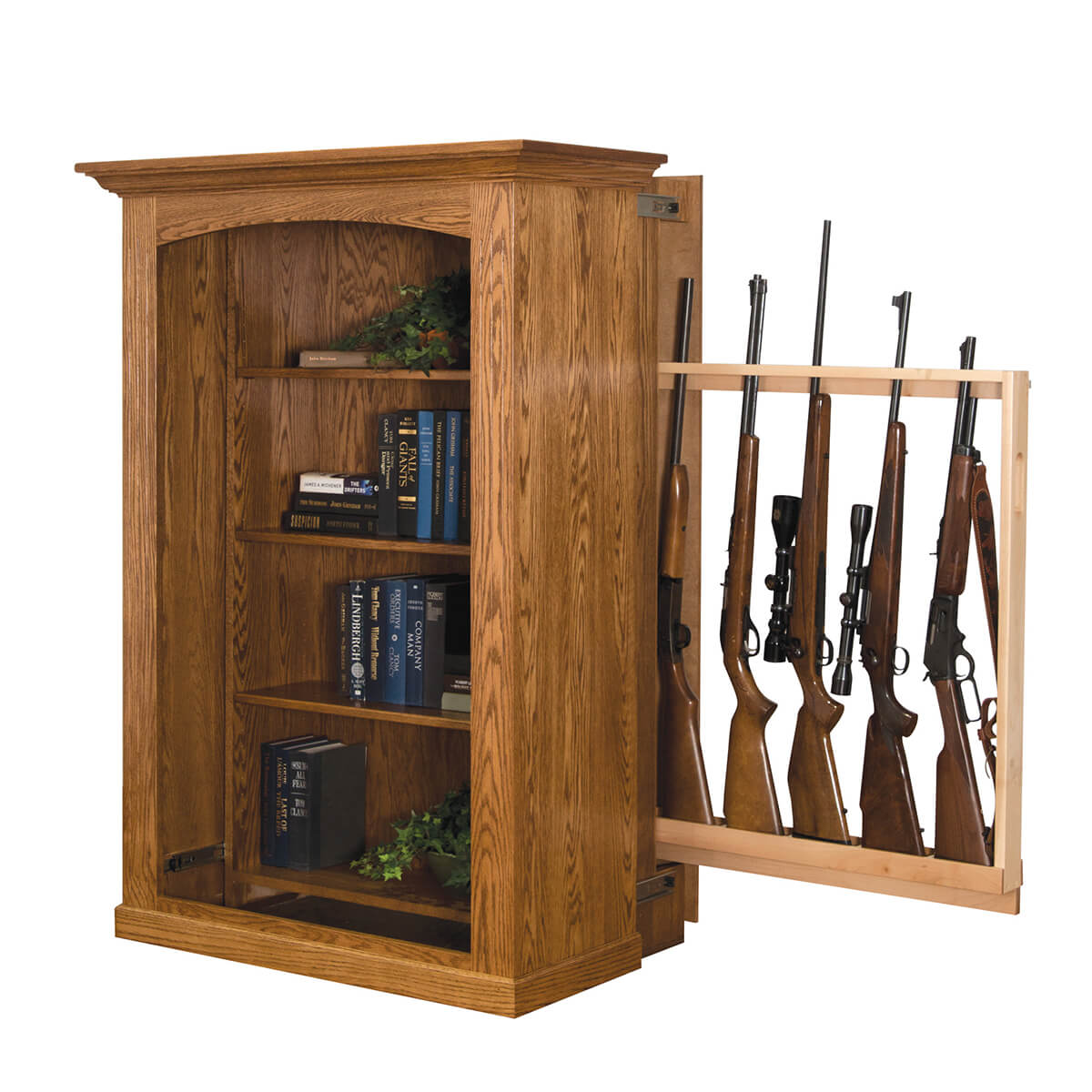 Read more about the article Heirloom Small Hidden Gun Cabinet Bookcase
