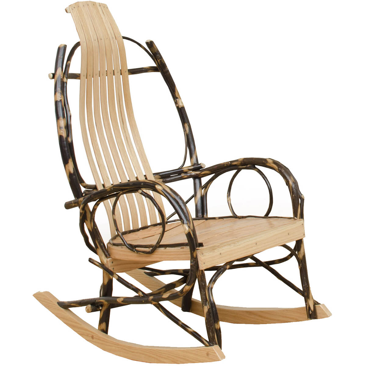 Read more about the article Hickory Twig Arm Hickory Rocker